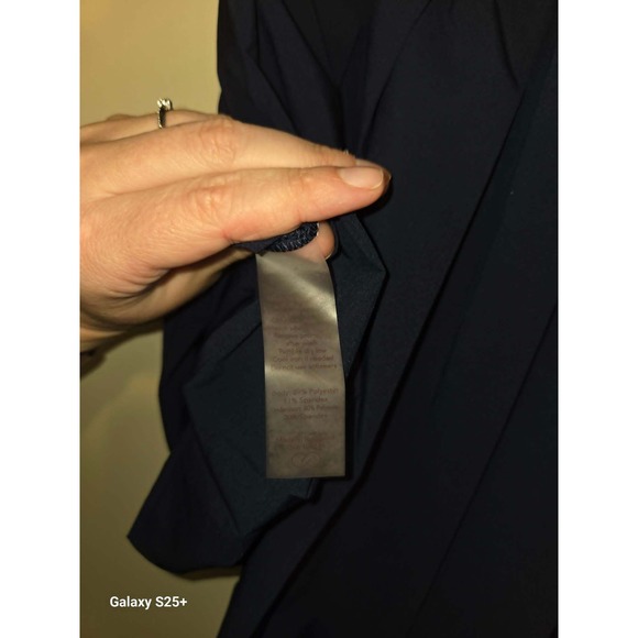 Calia Pleated Athletic Skort Women Size M Navy Blue Good Striped Waistband - Picture 3 of 5